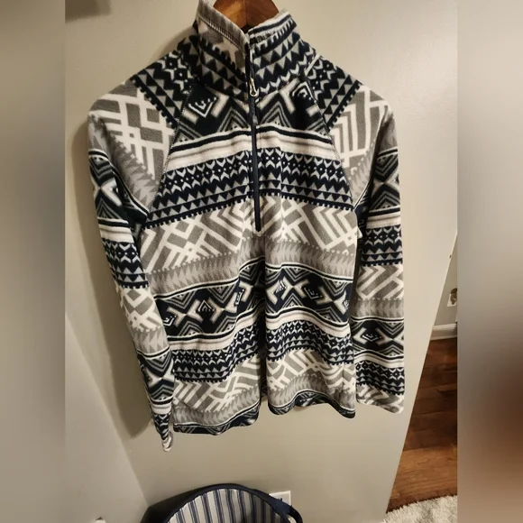 Eddie Bauer twilight blue women's fleece pullover half zip size large - Picture 2 of 9